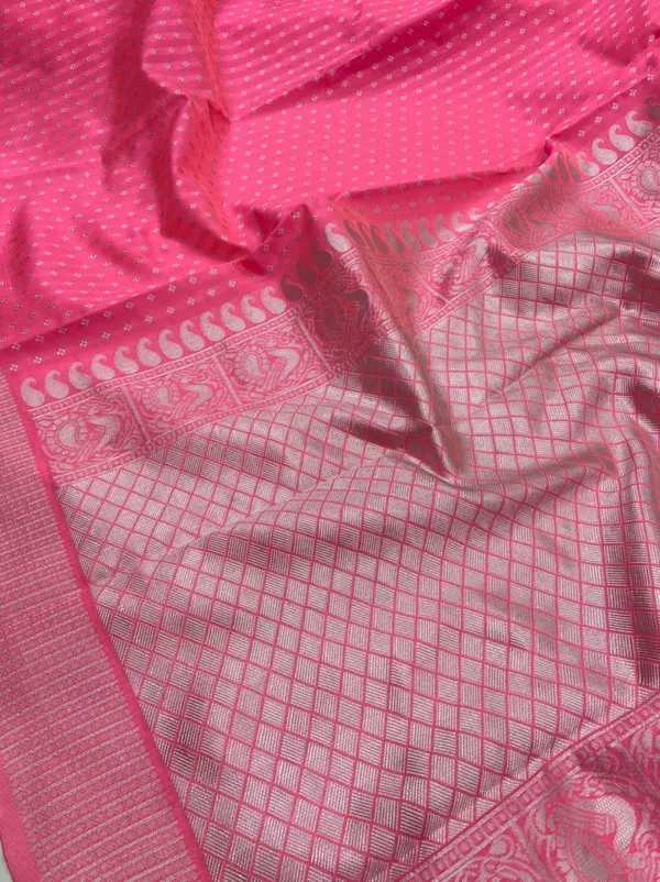Pink_Embellished_Banarasi_Jacquard_Saree_(Pink)